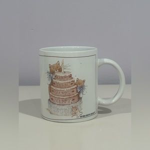 Vintage Brite Idea Cat Happy Birthday Mug Collector’s Cat Lover Coffee Gift